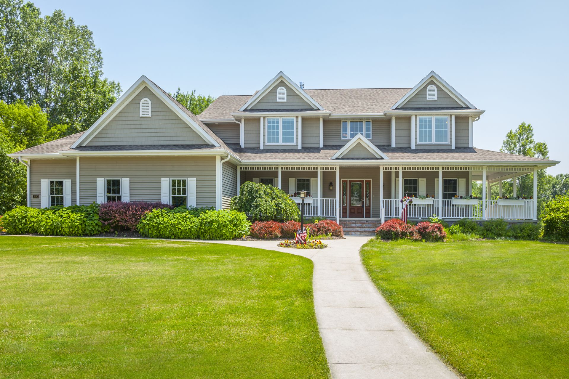 Beautiful home exterior representing residential cleaning services in Indian Trail NC